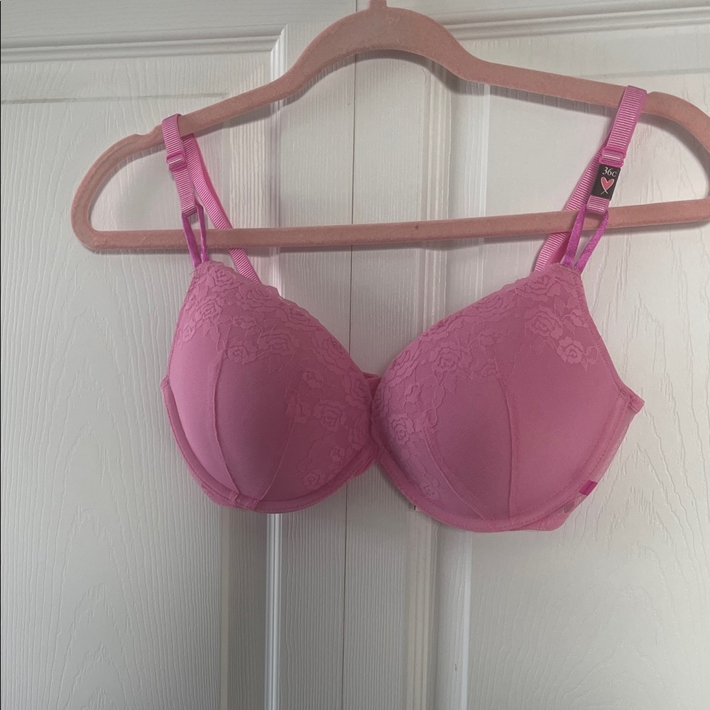 Victoria's Secret Pink Floral Lace Bra